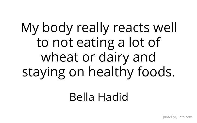 Preview image for this quote by Bella Hadid