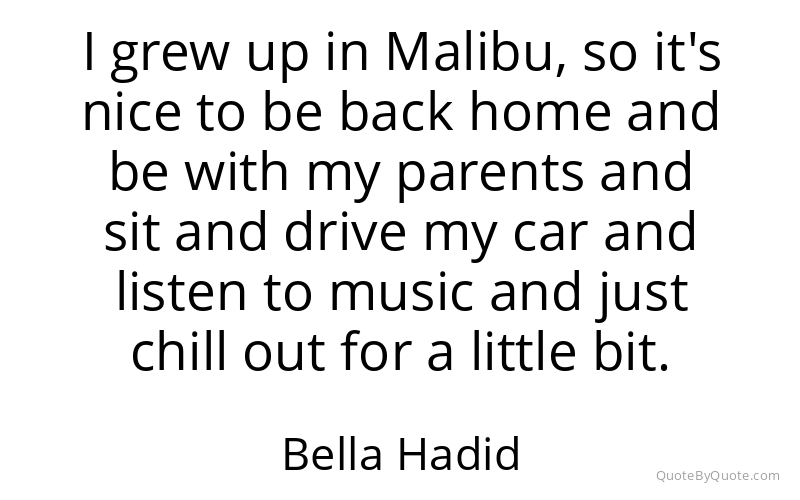 Preview image for this quote by Bella Hadid
