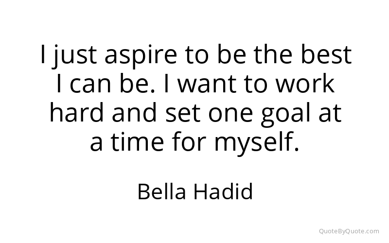Preview image for this quote by Bella Hadid