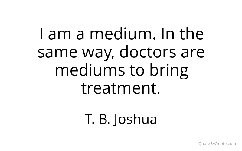 Preview image for this quote by T. B. Joshua