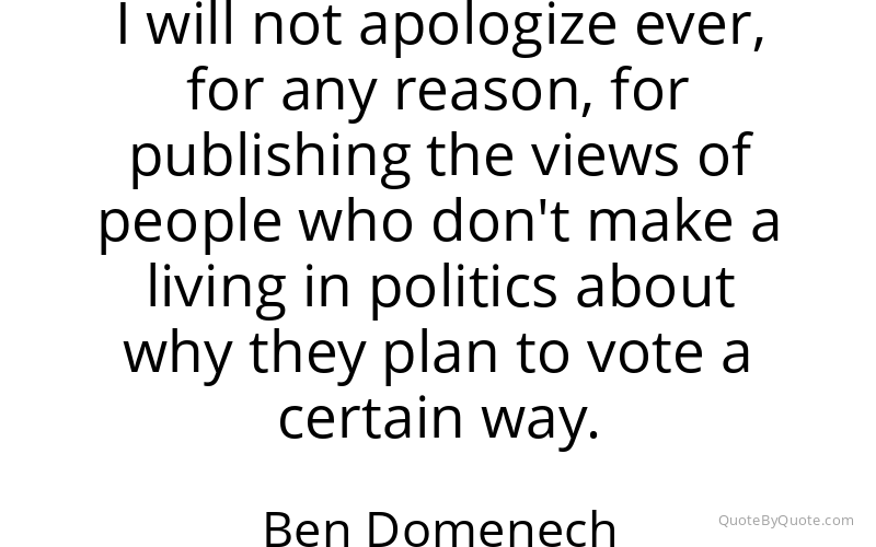 Preview image for this quote by Ben Domenech