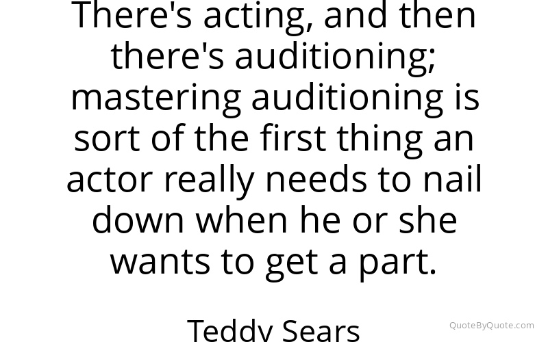 Preview image for this quote by Teddy Sears