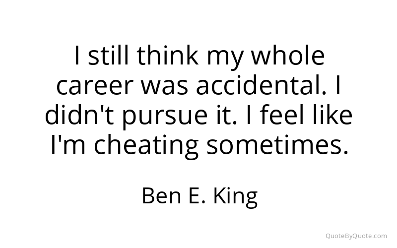 Preview image for this quote by Ben E. King