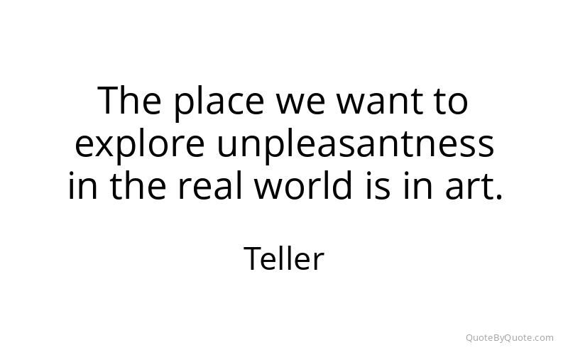 Preview image for this quote by Teller