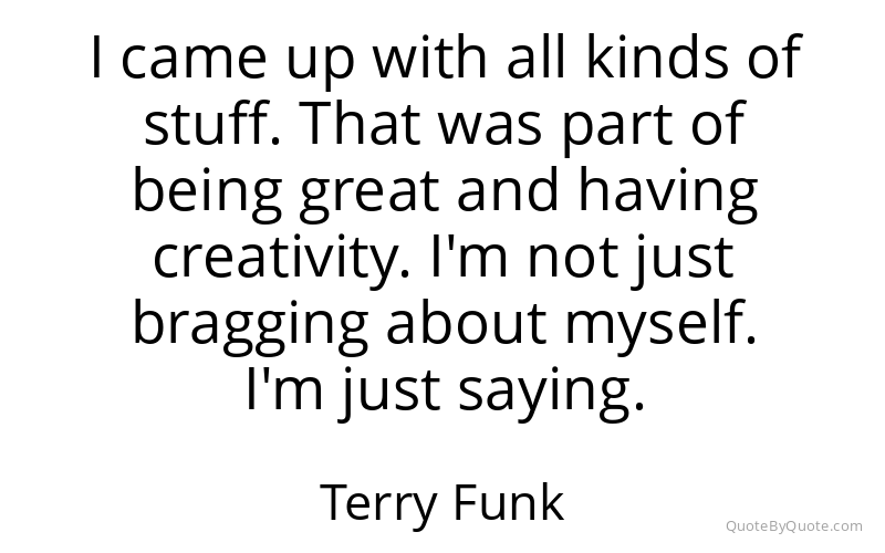 Preview image for this quote by Terry Funk