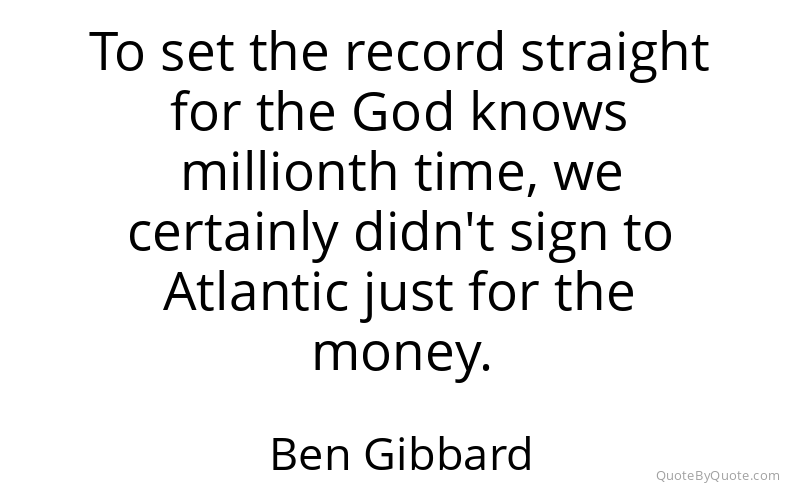 Preview image for this quote by Ben Gibbard