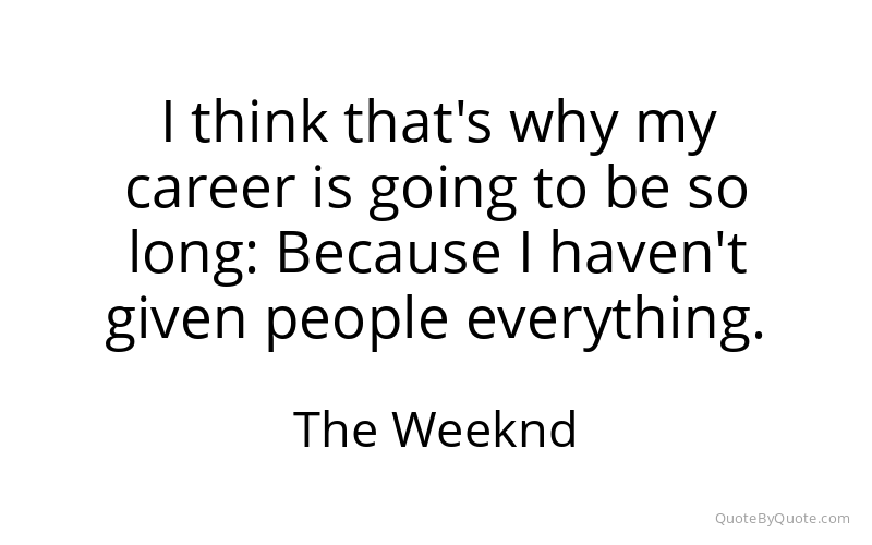 Preview image for this quote by The Weeknd