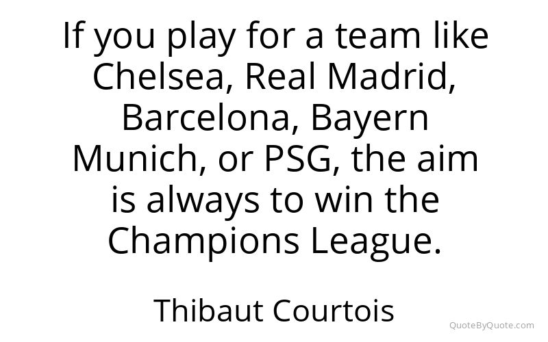 Preview image for this quote by Thibaut Courtois