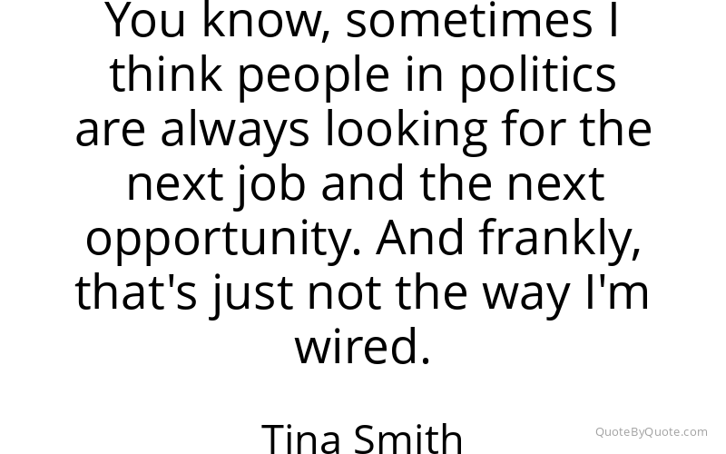 Preview image for this quote by Tina Smith