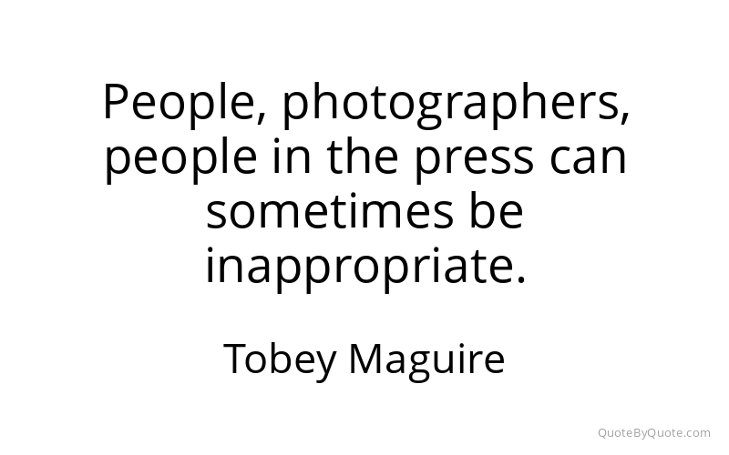 Preview image for this quote by Tobey Maguire