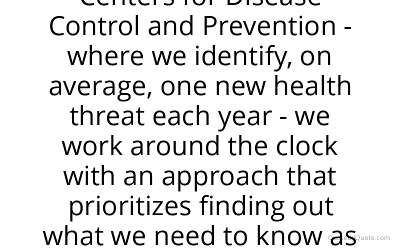 Preview image for this quote by Tom Frieden