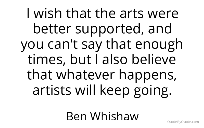 Preview image for this quote by Ben Whishaw