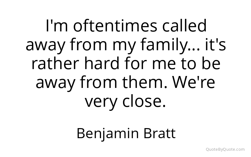 Preview image for this quote by Benjamin Bratt