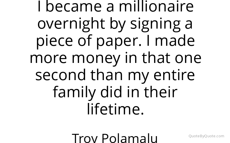 Preview image for this quote by Troy Polamalu