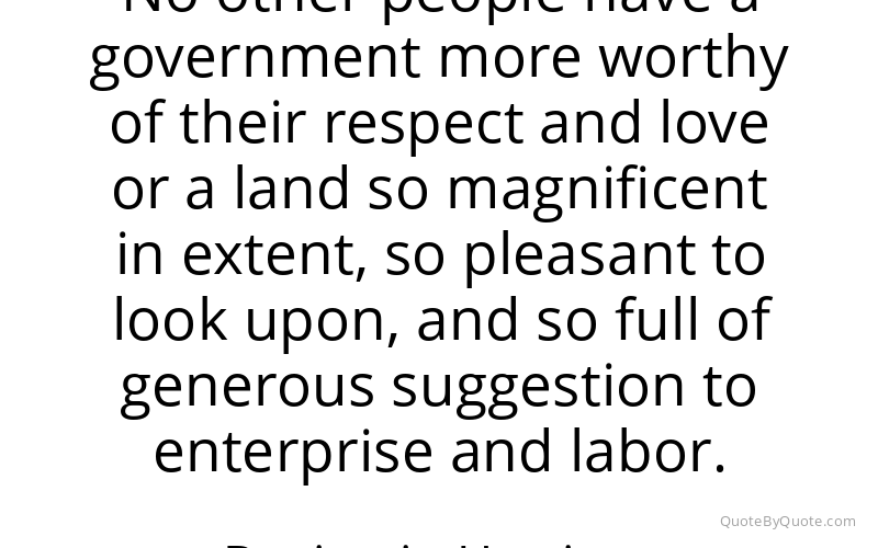 Preview image for this quote by Benjamin Harrison