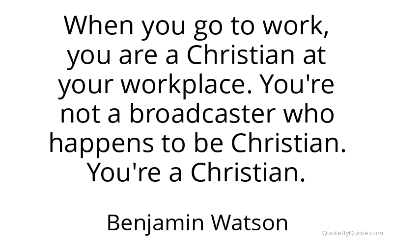 Preview image for this quote by Benjamin Watson