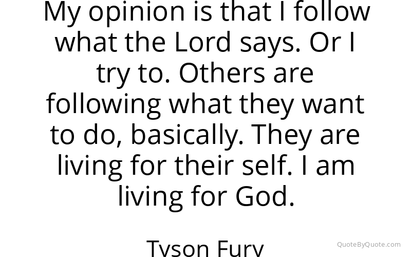Preview image for this quote by Tyson Fury