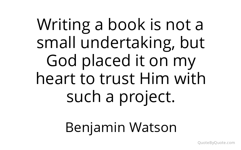 Preview image for this quote by Benjamin Watson
