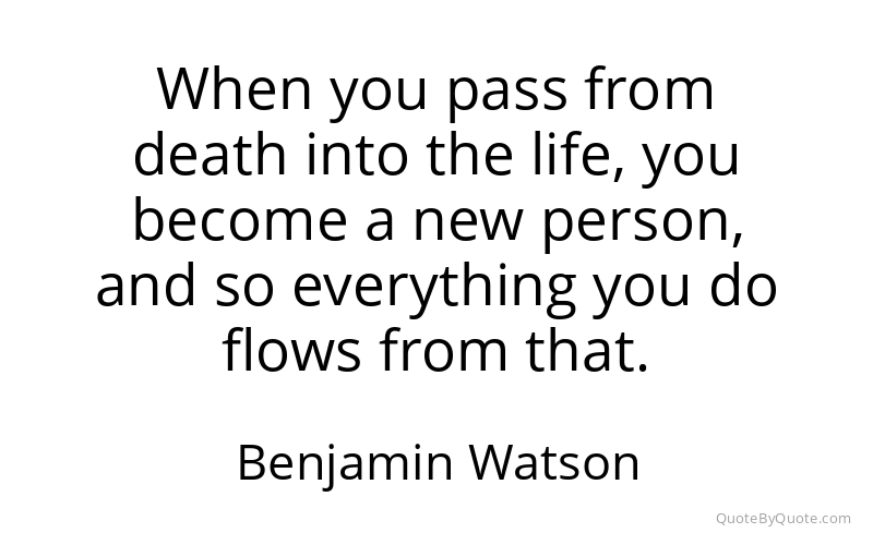 Preview image for this quote by Benjamin Watson
