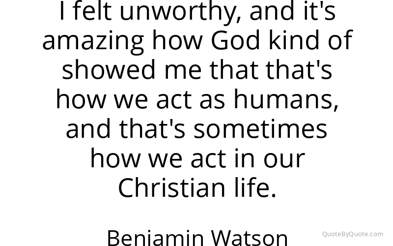 Preview image for this quote by Benjamin Watson