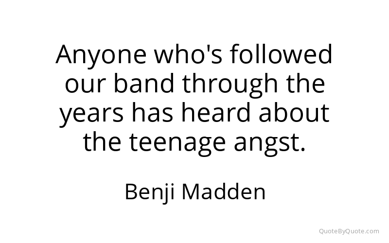 Preview image for this quote by Benji Madden
