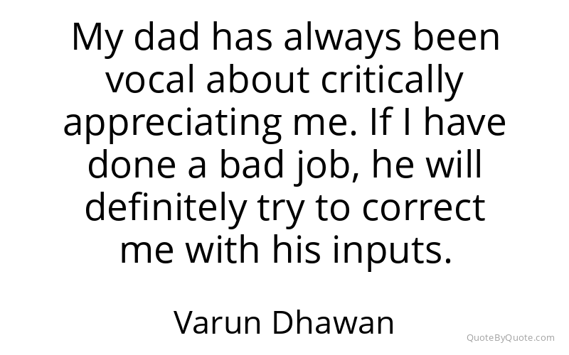 Preview image for this quote by Varun Dhawan