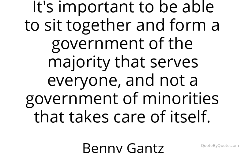 Preview image for this quote by Benny Gantz