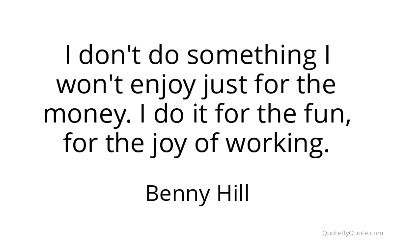 Preview image for this quote by Benny Hill