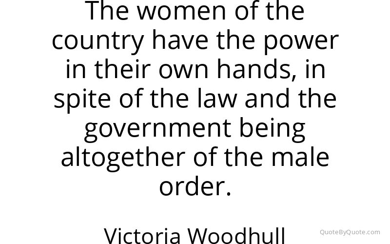 Preview image for this quote by Victoria Woodhull