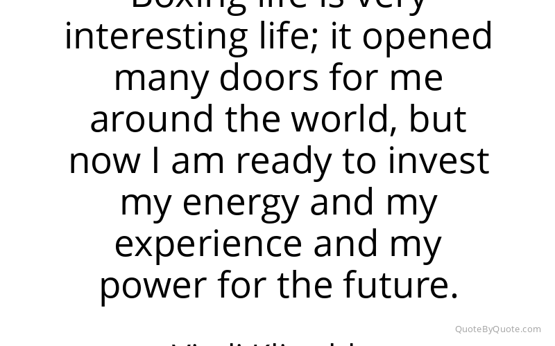 Preview image for this quote by Vitali Klitschko