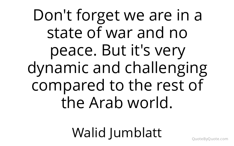 Preview image for this quote by Walid Jumblatt