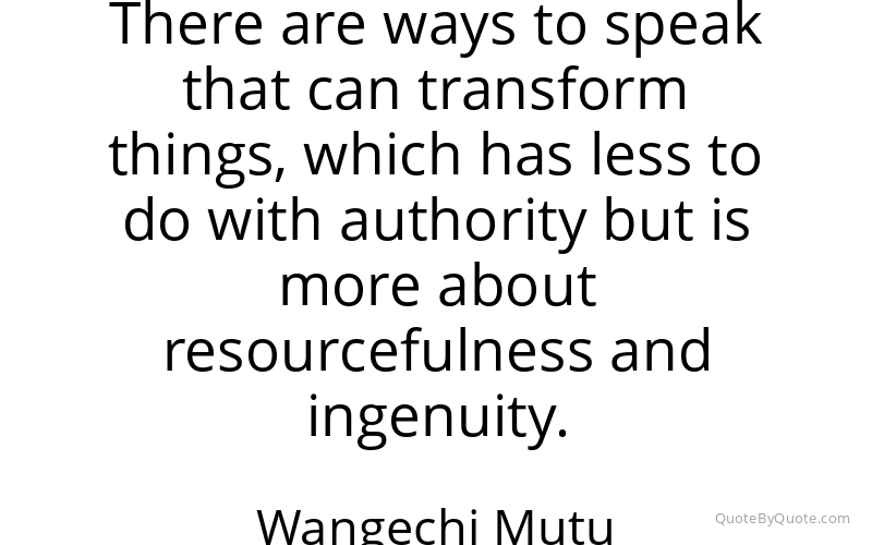 Preview image for this quote by Wangechi Mutu