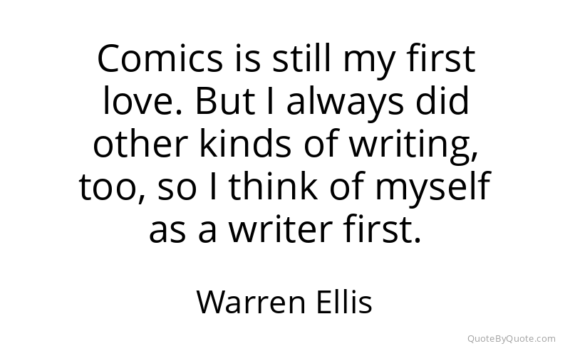 Preview image for this quote by Warren Ellis