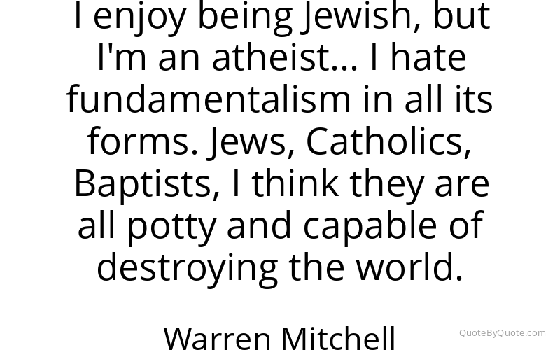 Preview image for this quote by Warren Mitchell