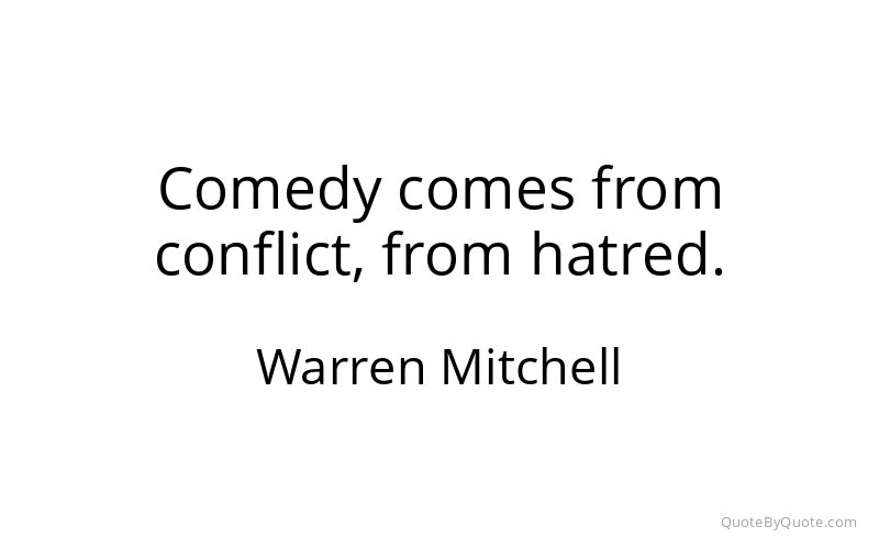 Preview image for this quote by Warren Mitchell