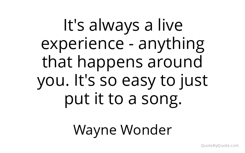 Preview image for this quote by Wayne Wonder
