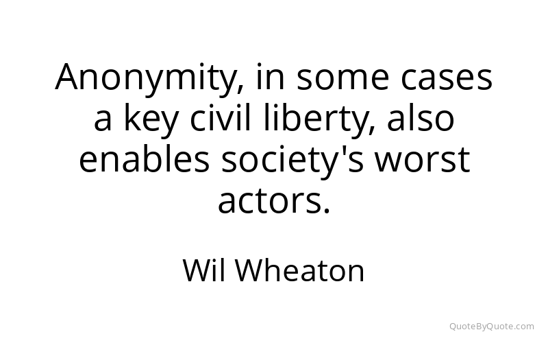 Preview image for this quote by Wil Wheaton