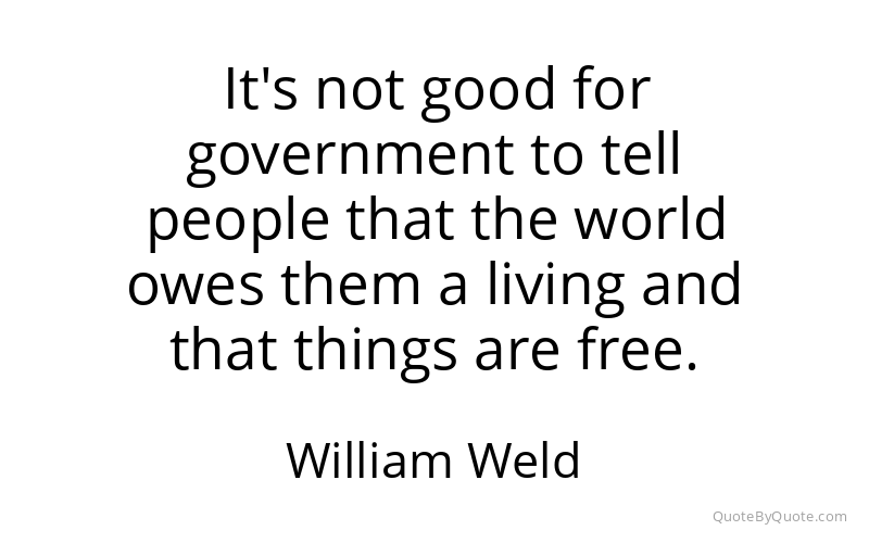 Preview image for this quote by William Weld