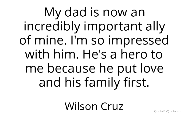 Preview image for this quote by Wilson Cruz