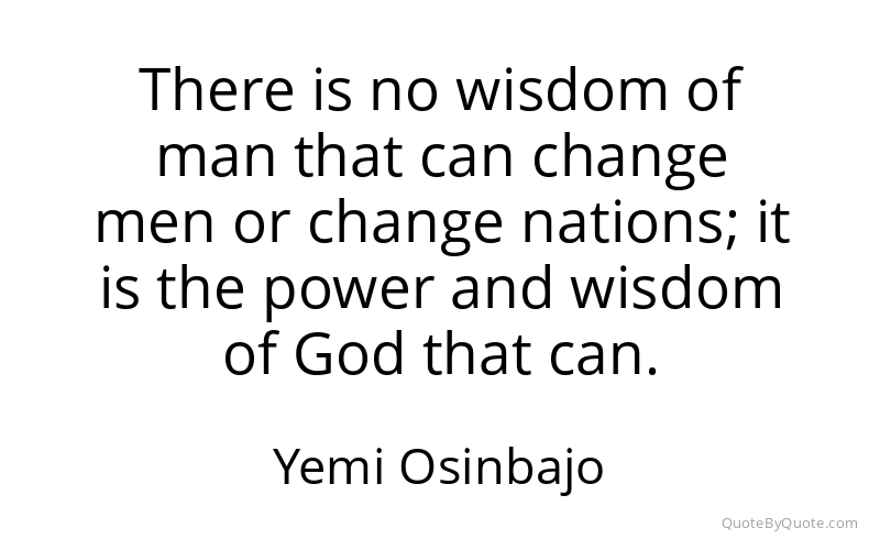 Preview image for this quote by Yemi Osinbajo