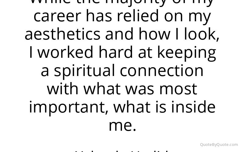 Preview image for this quote by Yolanda Hadid