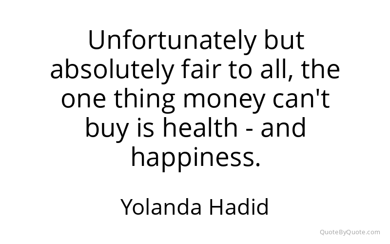 Preview image for this quote by Yolanda Hadid