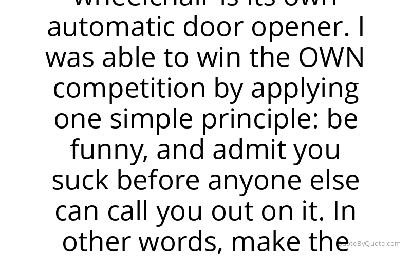 Preview image for this quote by Zach Anner