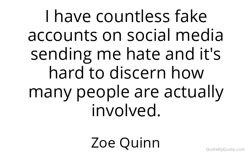 Preview image for this quote by Zoe Quinn