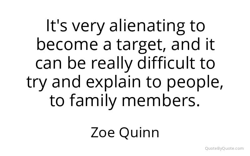 Preview image for this quote by Zoe Quinn