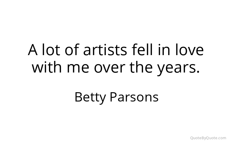 Preview image for this quote by Betty Parsons
