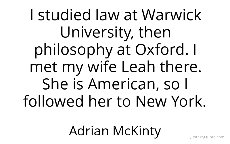 Preview image for this quote by Adrian McKinty
