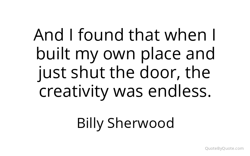 Preview image for this quote by Billy Sherwood