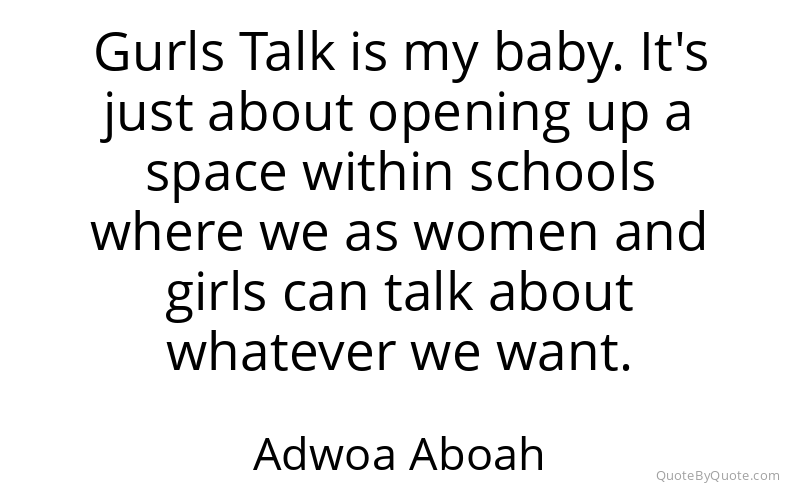 Preview image for this quote by Adwoa Aboah