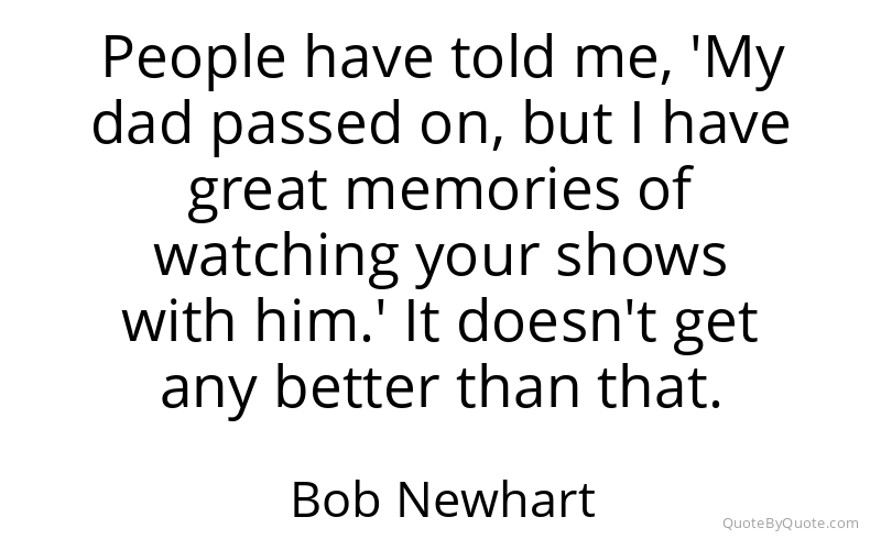 Preview image for this quote by Bob Newhart